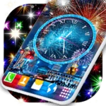 Logo of Fireworks Clock Live Wallpaper android Application 